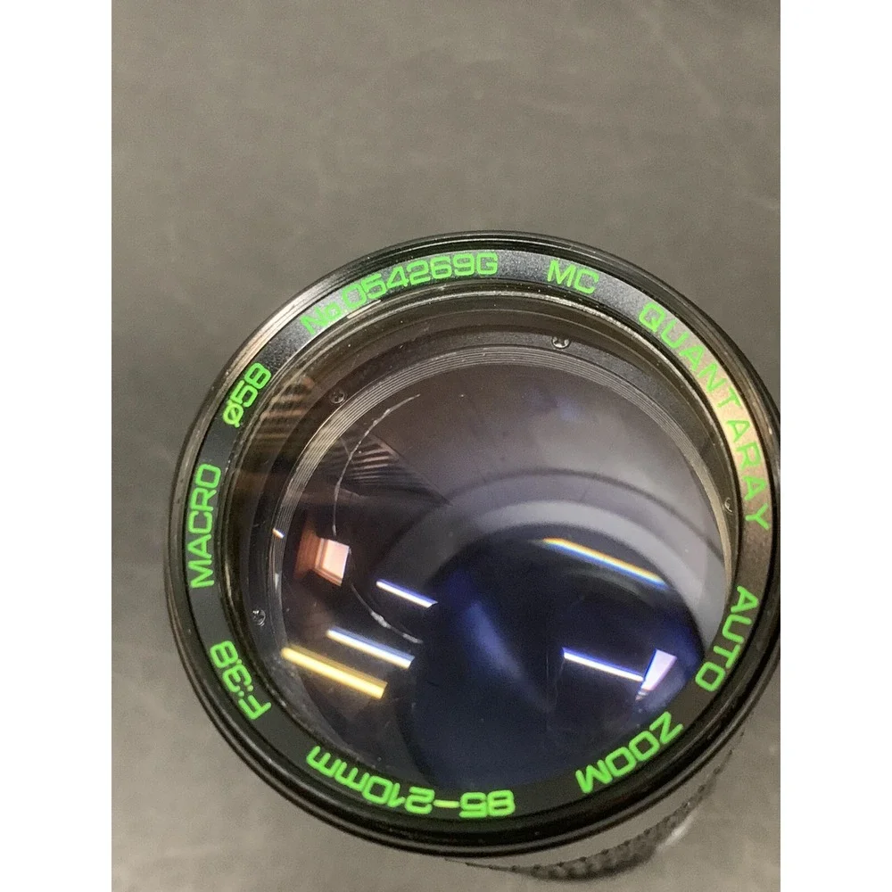 Quantaray 85-210mm f/3.8 FD-Mount Manual Focus Zoom Lens Macro W/ Pro 58mm UV
